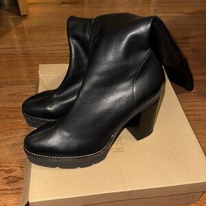 Free people knee high vegan Oakland boot